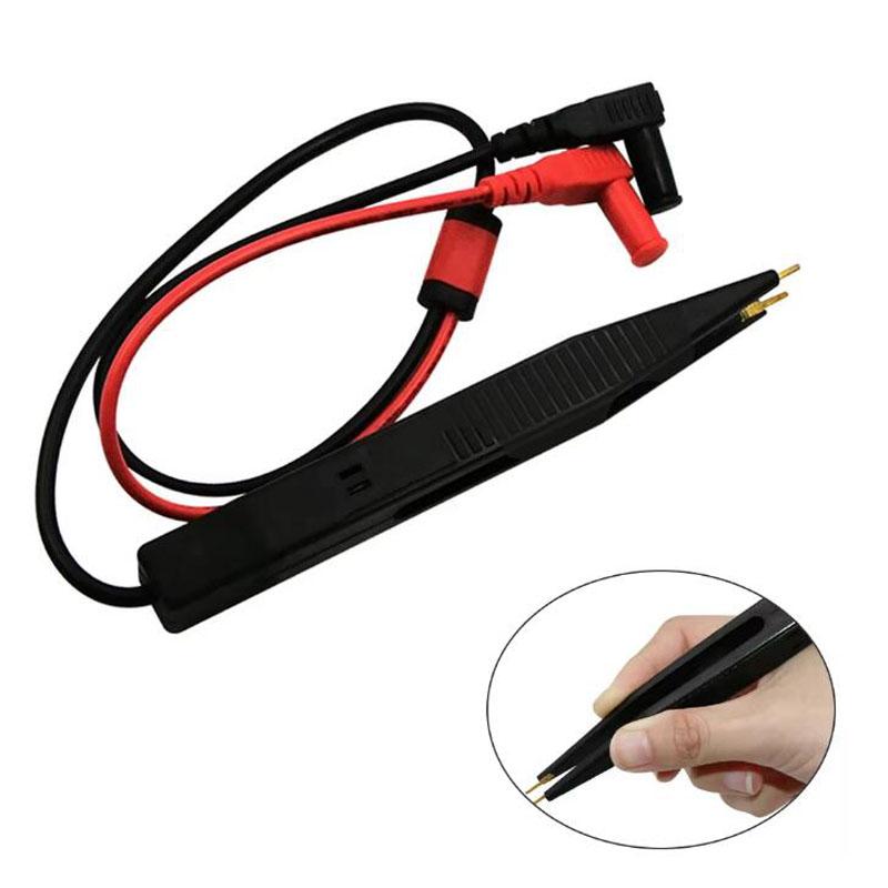 Digital Multimeter Probe Tweezers SMD Inductor Test Leads Clip Needle Tip Meter Cable Set for Resistor Capacitor Test Pen Pack of 1
Digital Multimeter Probe Tweezers SMD Inductor Test Leads Clip Needle Tip Meter Cable Set for Resistor Capacitor Test Pen Pack of 1