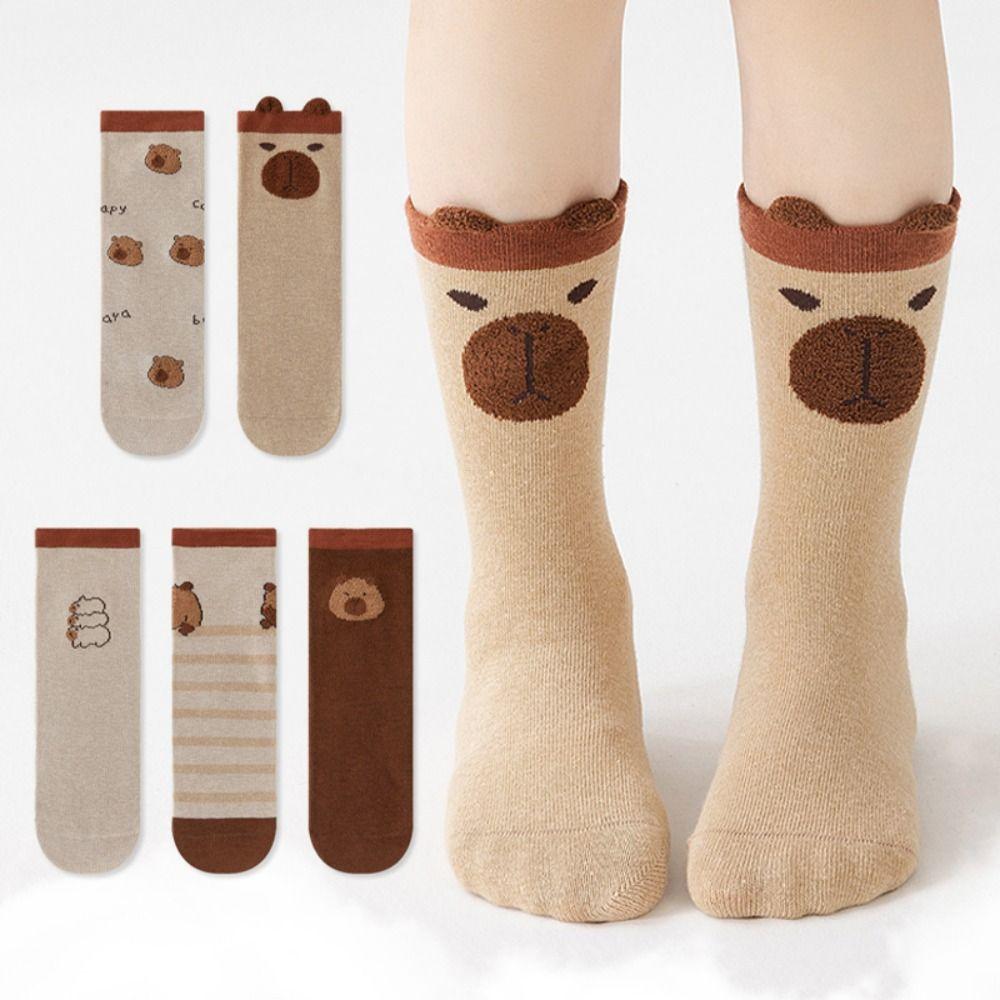 Breathable Baby Cotton Socks Soft Kapibara Hosiery Anti-slip Kids Capybara Socks 2-15 Years EU18-25
Breathable Baby Cotton Socks Soft Kapibara Hosiery Anti-slip Kids Capybara Socks 2-15 Years EU18-25