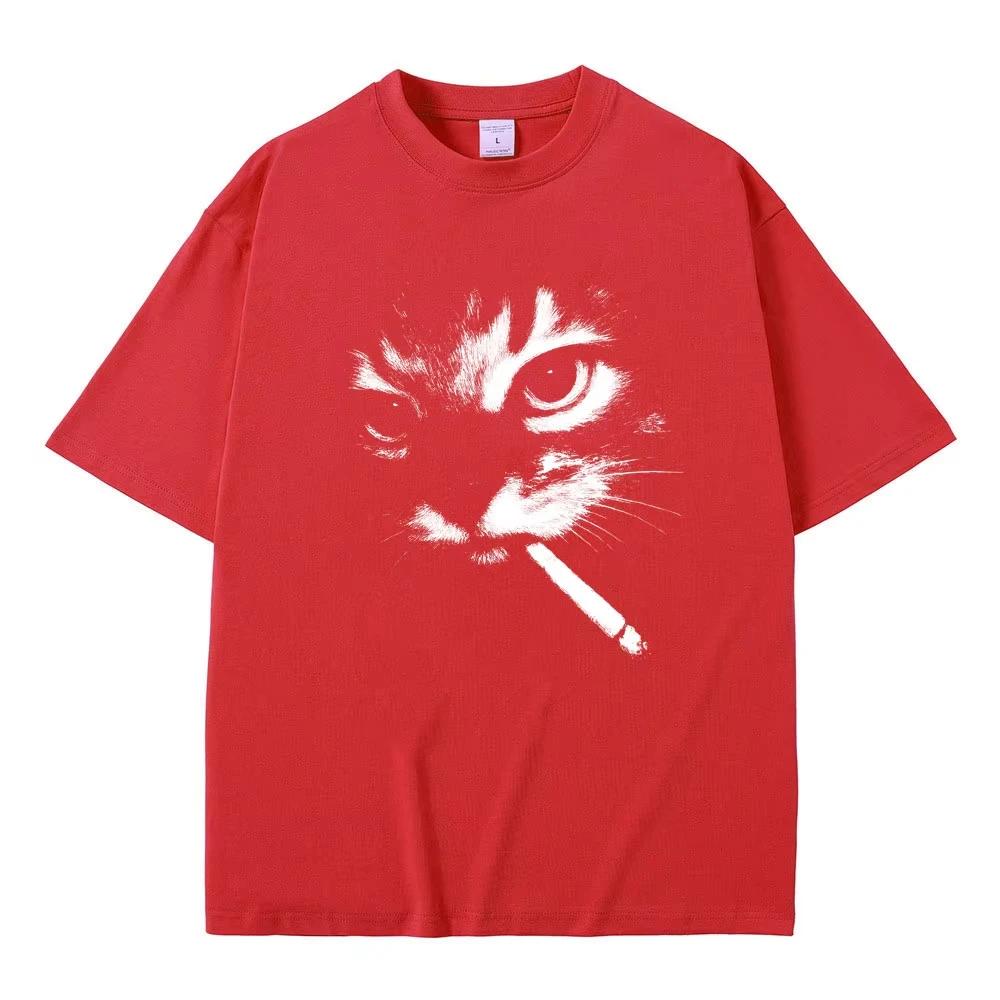 Funny Meme Smoking CAT face Graphic camiseta casual retro camiseta super grande camiseta aUnisexte del gato 4XL
Funny Meme Smoking CAT face Graphic camiseta casual retro camiseta super grande camiseta aUnisexte del gato 4XL