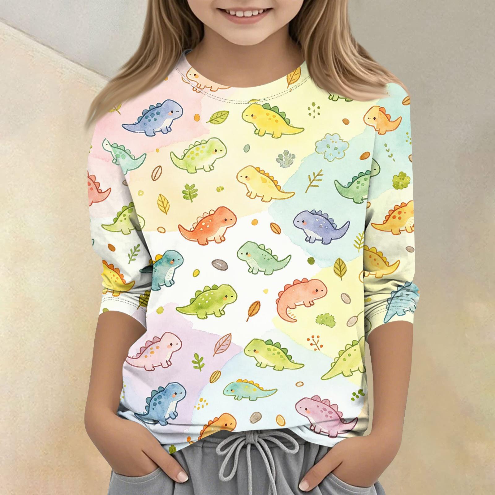 Kids Animal Print Crew Neck Three Quarter Sleeve Casual T Shirt Soft Comfortable Fabric Suitable for Everyday Wear and Outdoor Activities 120
Kids Animal Print Crew Neck Three Quarter Sleeve Casual T Shirt Soft Comfortable Fabric Suitable for Everyday Wear and Outdoor Activities 120