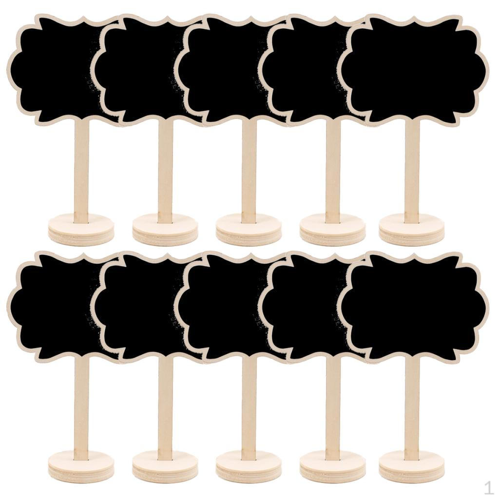 10 Pack Mini Rectangle Wood Chalkboards, Blackboard with Stand for Wedding, Graduation Supplies, ,
10 Pack Mini Rectangle Wood Chalkboards, Blackboard with Stand for Wedding, Graduation Supplies, ,