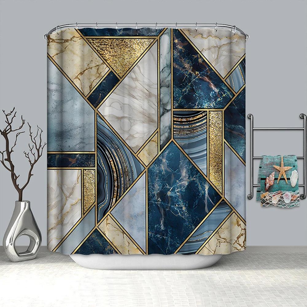 3D Geometric Marble Print Waterproof Shower Curtain,Modern Abstract Luxury Art Decorative Fabric Bath Curtain for Bathroom Decor W90xH180cm
3D Geometric Marble Print Waterproof Shower Curtain,Modern Abstract Luxury Art Decorative Fabric Bath Curtain for Bathroom Decor W90xH180cm