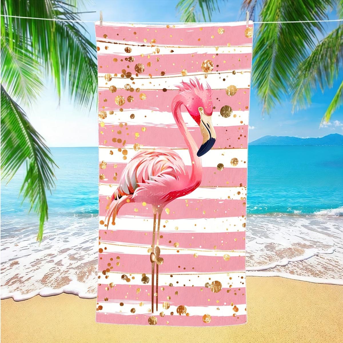 Flamingo Stripes Quick Dry Beach Towel, Lightweight Soft Microfiber for Outdoor Sports Travel W40*H60(CM)
Flamingo Stripes Quick Dry Beach Towel, Lightweight Soft Microfiber for Outdoor Sports Travel W40*H60(CM)