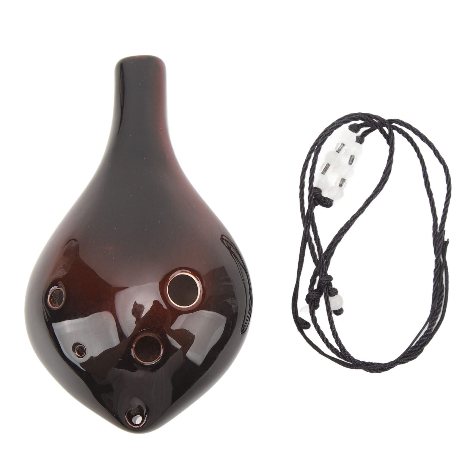 6 Holes Alto Tone C Ocarina Flute with Rope Comfortable Grip Sensitive Pronunciation Ceramic
6 Holes Alto Tone C Ocarina Flute with Rope Comfortable Grip Sensitive Pronunciation Ceramic