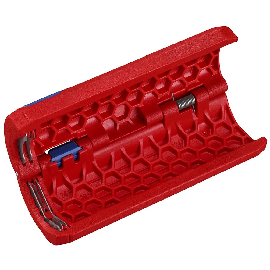 Ручной труборез Knipex Twistcut Stripper для гофрированной трубы 13-32 мм, зачистка 0 2-4 мм2, длина 100 мм Sb
Ручной труборез Knipex Twistcut Stripper для гофрированной трубы 13-32 мм, зачистка 0 2-4 мм2, длина 100 мм Sb