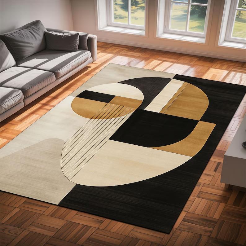 Geometric Abstract Area Rug Beige Modern Home Decor Kids Room Play Mat Soft Non-slip Home Decor Carpet for Bedroom Living Room 40X60cm
Geometric Abstract Area Rug Beige Modern Home Decor Kids Room Play Mat Soft Non-slip Home Decor Carpet for Bedroom Living Room 40X60cm