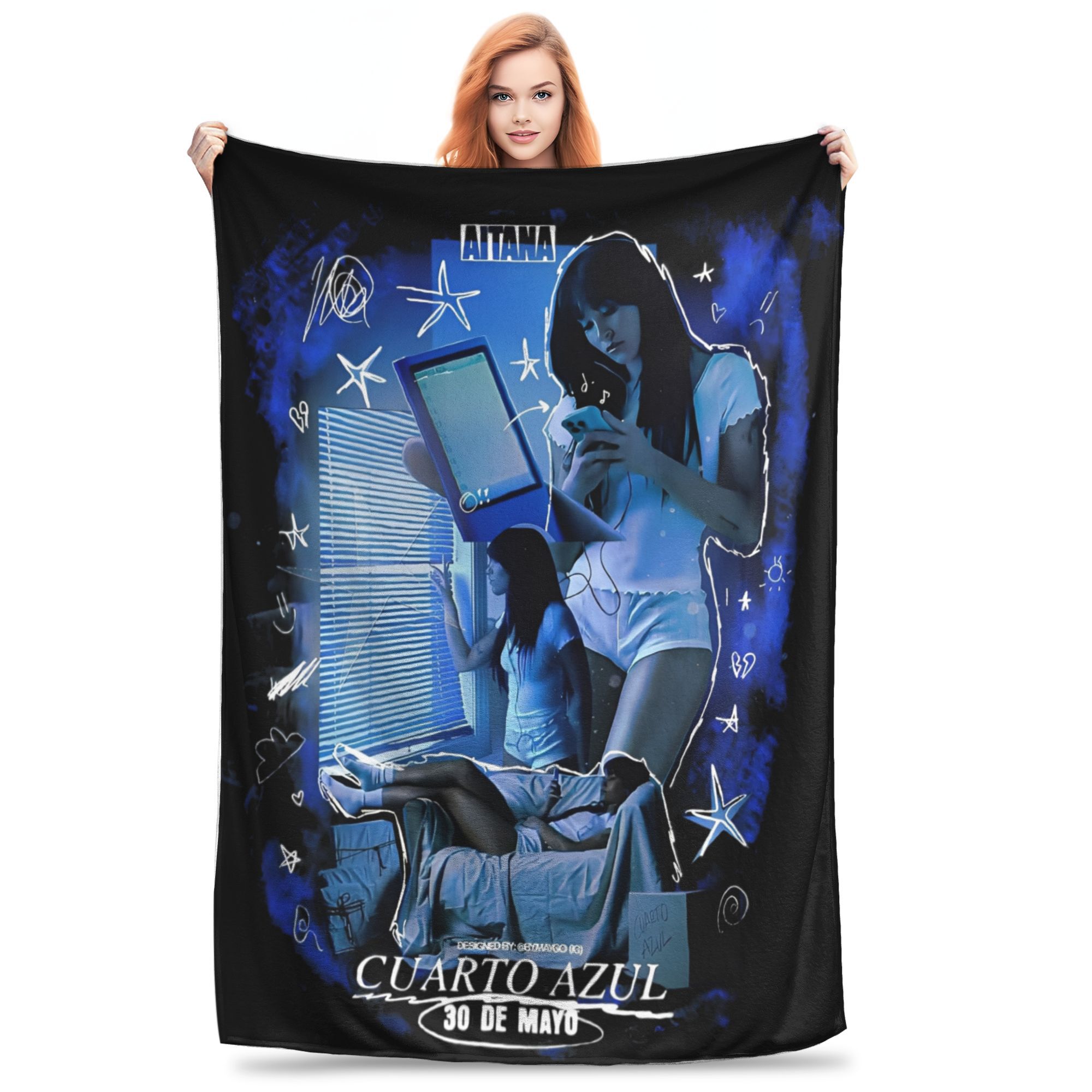 Aitanaed Tour Knitted Blanket Fuzzy Throw Blankets Airplane Travel Decoration Soft Warm Bedspreads, 30x40in
Aitanaed Tour Knitted Blanket Fuzzy Throw Blankets Airplane Travel Decoration Soft Warm Bedspreads, 30x40in