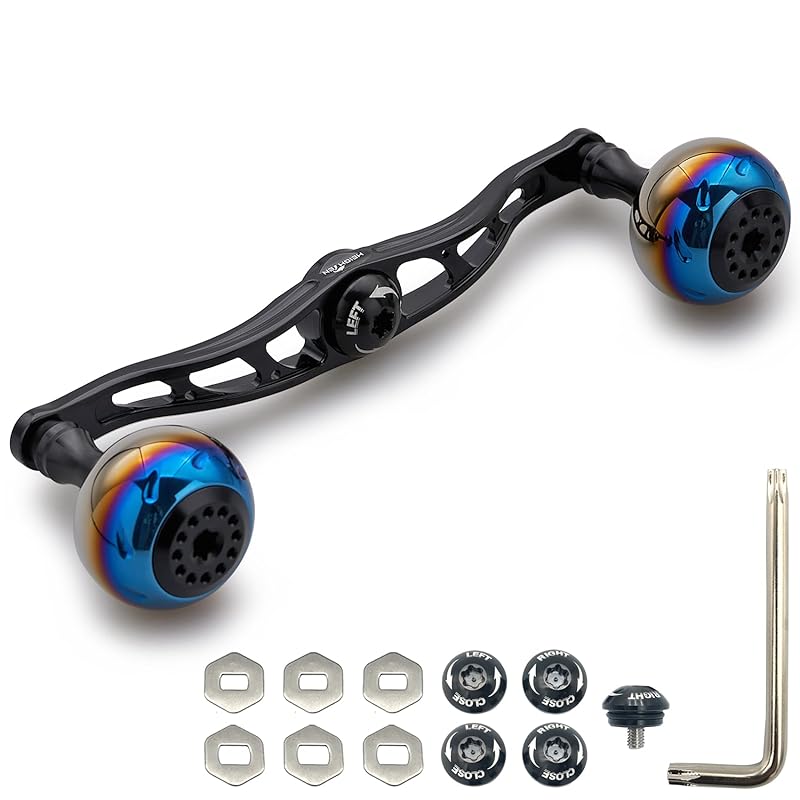 HEIGHTEN 130/120/115mm reel handle shimano daiwa abu garcia common use bait reel for Aurora Series (black, 120mm) (816)
HEIGHTEN 130/120/115mm reel handle shimano daiwa abu garcia common use bait reel for Aurora Series (black, 120mm) (816)