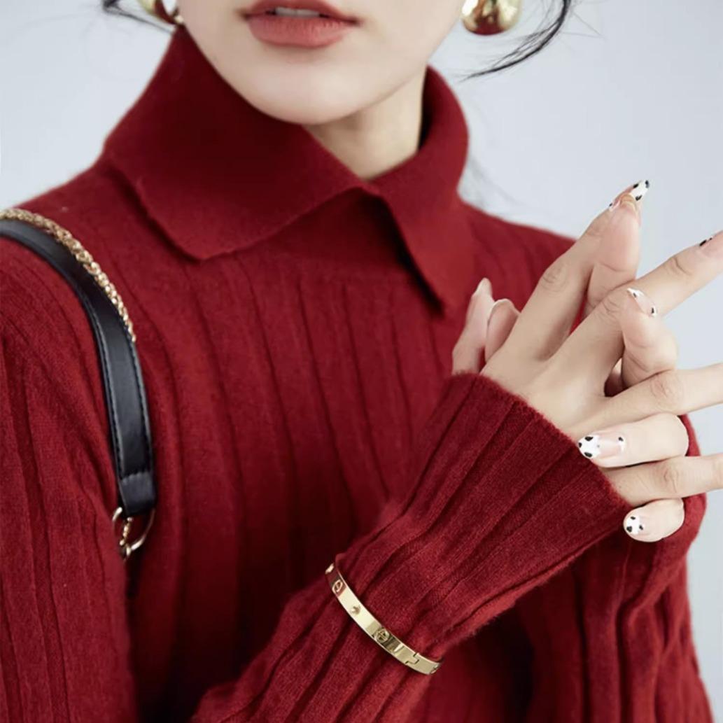 Женская корейская мода элегантный поло воротник ребристый вязаный свитер осень зима однотонный длинный рукав тонкий пуловер топы базовый джемпер XS вино красного
Женская корейская мода элегантный поло воротник ребристый вязаный свитер осень зима однотонный длинный рукав тонкий пуловер топы базовый джемпер XS вино красного