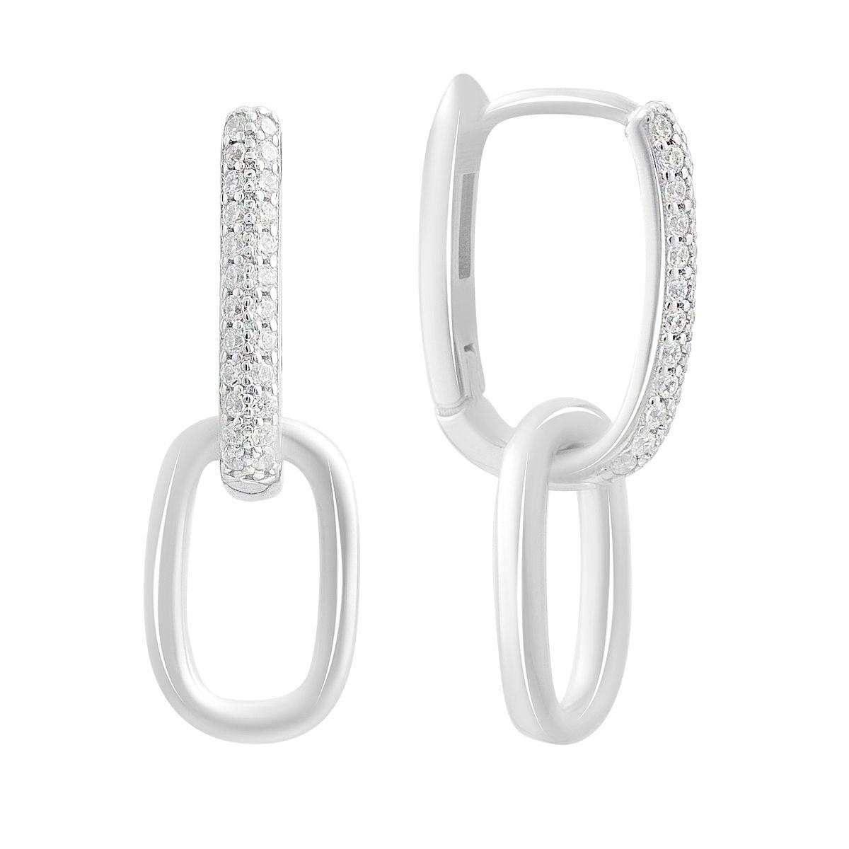 Silver earrings with cubic zirkonia (2198765) білий
Silver earrings with cubic zirkonia (2198765) білий