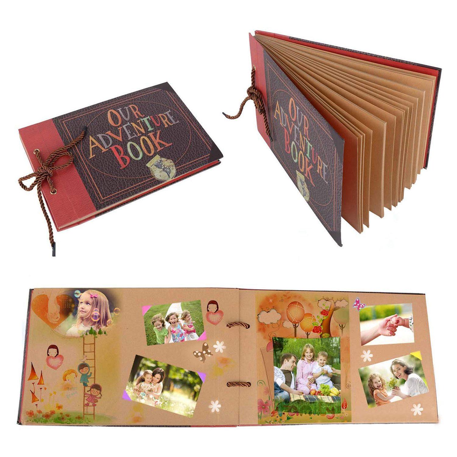 M-Modern-Handmade DIY Album Paste Vintage Tether Album Our Adventure Book Up Family Scrapbook Photo Album
M-Modern-Handmade DIY Album Paste Vintage Tether Album Our Adventure Book Up Family Scrapbook Photo Album