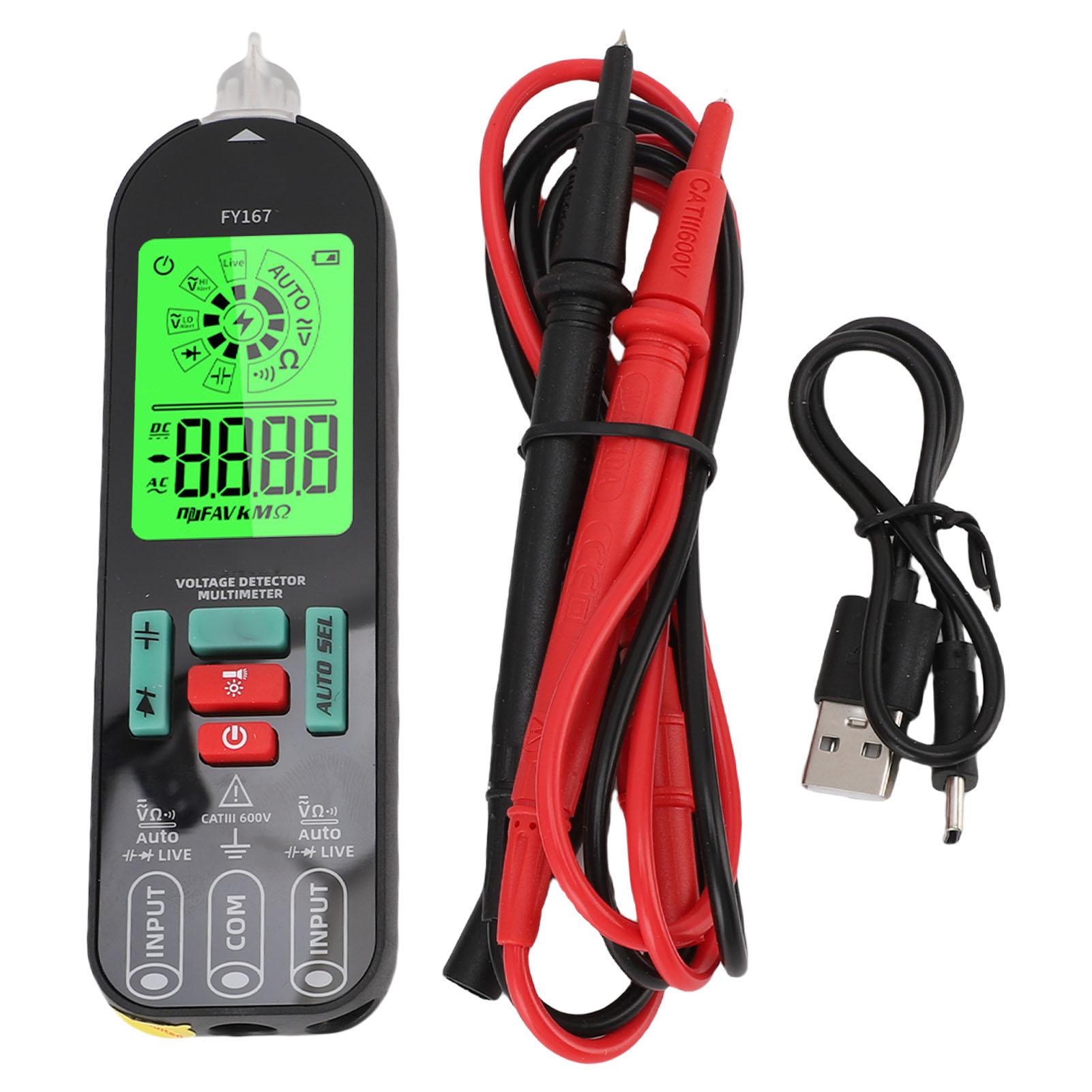 Digital Multimeter Intelligent Anti Burning AC DC Voltage Capacitor Resistor Tester Non Touch
Digital Multimeter Intelligent Anti Burning AC DC Voltage Capacitor Resistor Tester Non Touch