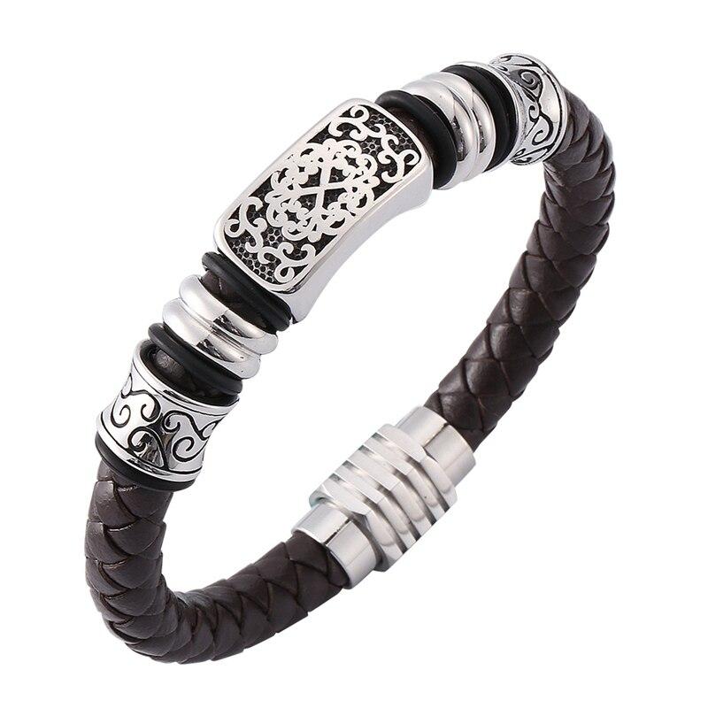 Панк Коричневый Мужской Кожаный Браслет Подвески Аксессуары Браслеты С Сильными Магнитными Застежками Браслеты Ювелирные Изделия Браслет BB0131 205mm коричневый
Панк Коричневый Мужской Кожаный Браслет Подвески Аксессуары Браслеты С Сильными Магнитными Застежками Браслеты Ювелирные Изделия Браслет BB0131 205mm коричневый