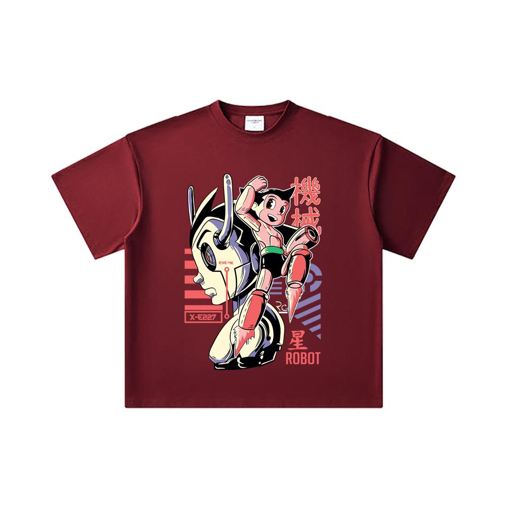 260 GSM Double Yarn 32 Count 100% Cotton Astro Boy V1 Print Unisex Heavy Cotton T Shirt 2XL вина червоного кольору
260 GSM Double Yarn 32 Count 100% Cotton Astro Boy V1 Print Unisex Heavy Cotton T Shirt 2XL вина червоного кольору