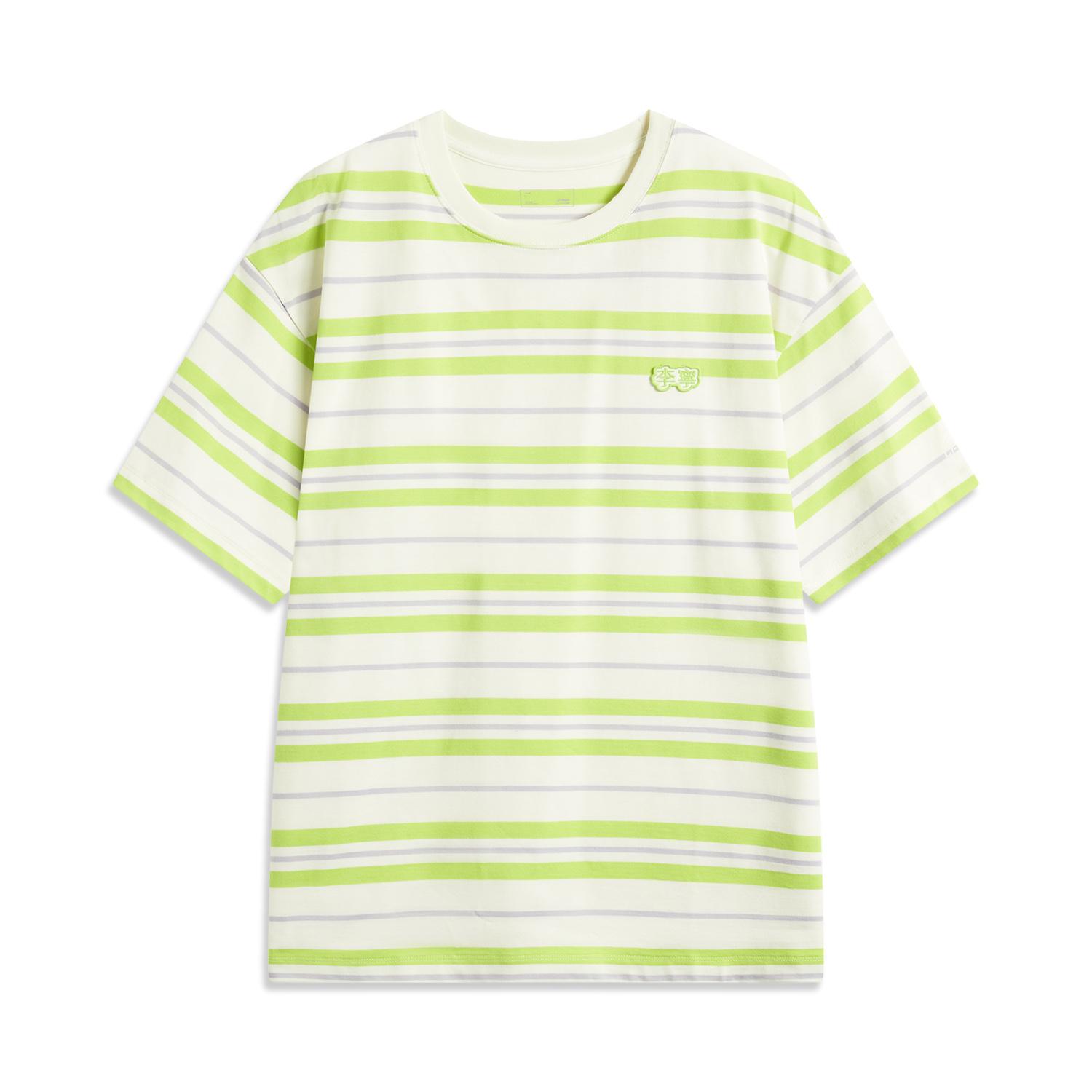 Li Ning Sports Lifestyle Series Casual Simple Striped Round Neck Pullover Short Sleeve T-Shirt Men Tops Off-White Vibrant-Green ATSV515-1 3XL
Li Ning Sports Lifestyle Series Casual Simple Striped Round Neck Pullover Short Sleeve T-Shirt Men Tops Off-White Vibrant-Green ATSV515-1 3XL