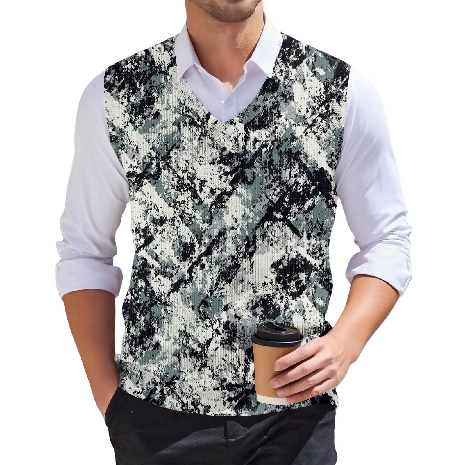 Чоловічий модний в язаний пуловер без рукавів з V-подібним вирізом та принтом M білий
Чоловічий модний в язаний пуловер без рукавів з V-подібним вирізом та принтом M білий