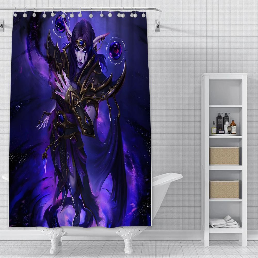 Shower Curtain Waterproof Polyester Fabric Paint Colorful Bath Curtains World Of Warcraft Home Bathroom Decor Curtain With Hook W60H190(CM)-1 Pcs
Shower Curtain Waterproof Polyester Fabric Paint Colorful Bath Curtains World Of Warcraft Home Bathroom Decor Curtain With Hook W60H190(CM)-1 Pcs
