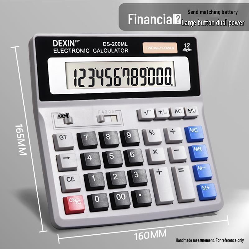 Large Screen Financial Calculator for Accounting with Mechanical Keys
Large Screen Financial Calculator for Accounting with Mechanical Keys