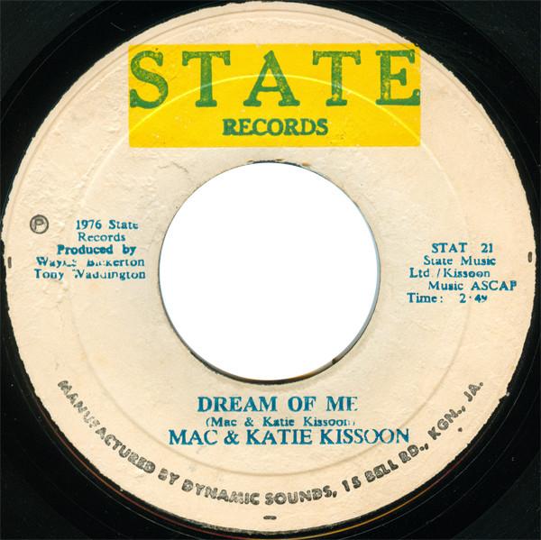 7inch Record MAC & KATIE KISSOON - Dream Of Me / The Two Of Us STAT21 State Records 1976 Jamaica Soul/Funk Used
7inch Record MAC & KATIE KISSOON - Dream Of Me / The Two Of Us STAT21 State Records 1976 Jamaica Soul/Funk Used