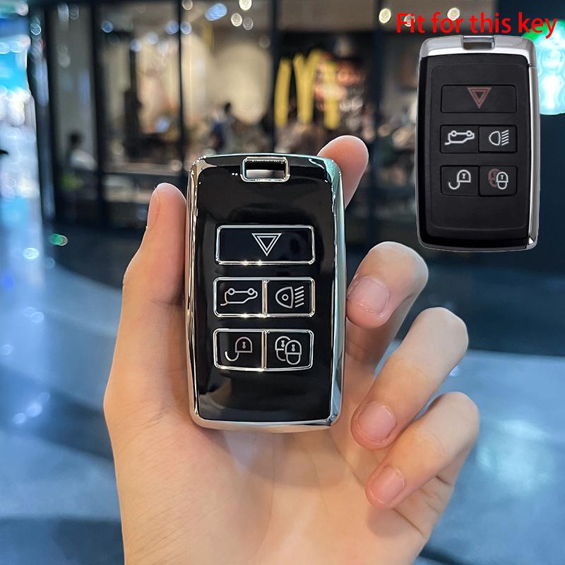 Новий TPU чохол для ключів від автомобіля Захисний чохол для пульта дистанційного керування для Land Rover Range Rover Sport Evoque Velar Discovery 5 2018 2019 2020 Key Case чорний
Новий TPU чохол для ключів від автомобіля Захисний чохол для пульта дистанційного керування для Land Rover Range Rover Sport Evoque Velar Discovery 5 2018 2019 2020 Key Case чорний