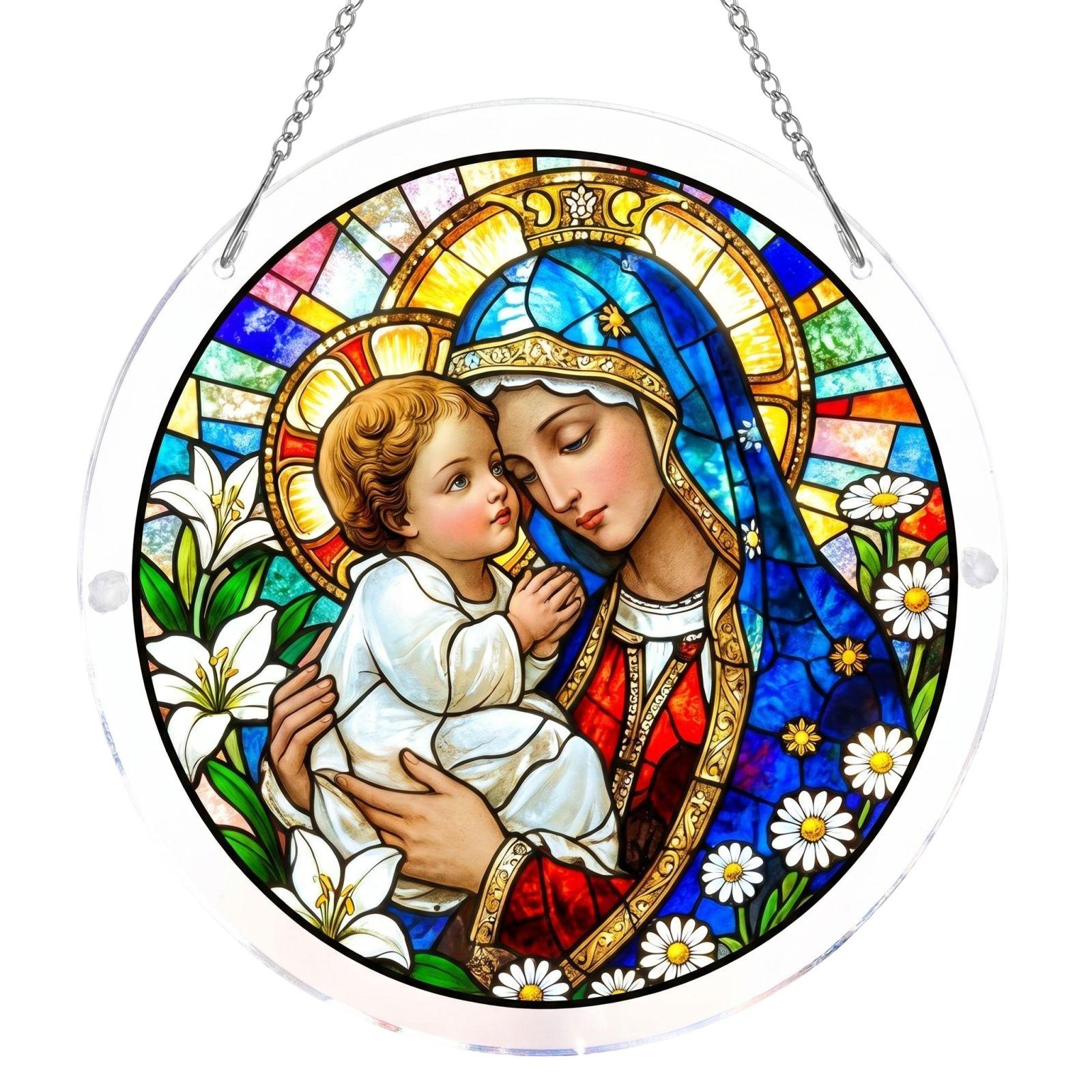 3-Layer 2mm Acrylic Sun Catcher Window Hanging Ornament Decorative Round Panel with Chain for Indoor Display and Light Reflection One Size
3-Layer 2mm Acrylic Sun Catcher Window Hanging Ornament Decorative Round Panel with Chain for Indoor Display and Light Reflection One Size