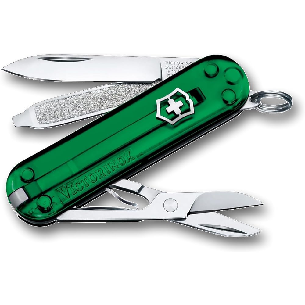 Victorinox Classic SD Classic Colors Green Translucent Swiss Army Knife Multi-Tool with Scissors and Screwdriver 7 Functions
Victorinox Classic SD Classic Colors Green Translucent Swiss Army Knife Multi-Tool with Scissors and Screwdriver 7 Functions