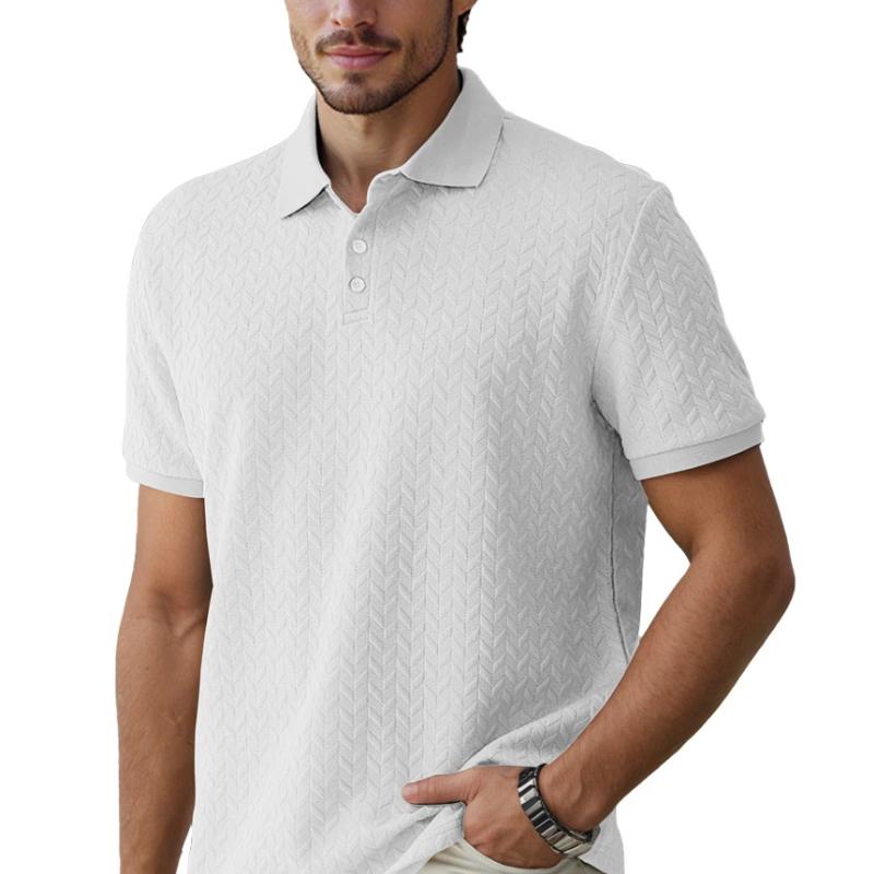 Men Herringbone Textured Polo Shirt Short Sleeve Casual Breathable Golf Shirt S белый
Men Herringbone Textured Polo Shirt Short Sleeve Casual Breathable Golf Shirt S белый