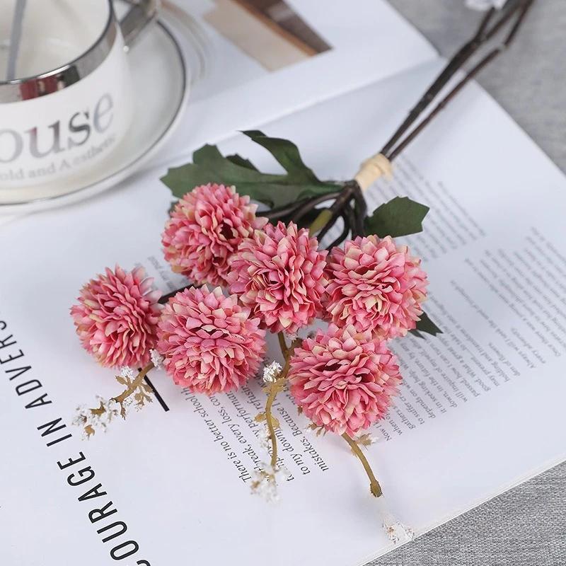 4pcs Artificial Flowers Silk Dandelion Ball Chrysanthemum Bouquet Wedding Decoration Pink Balls Chrysanthemums Simulation Flower рожевий
4pcs Artificial Flowers Silk Dandelion Ball Chrysanthemum Bouquet Wedding Decoration Pink Balls Chrysanthemums Simulation Flower рожевий