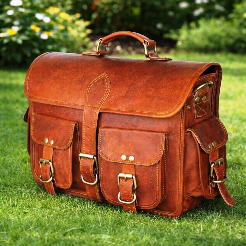 Нова чоловіча офісна ділова сумка ручної роботи з натуральної коричневої козячої шкіри 18 X 14 X 5 in коричневий
Нова чоловіча офісна ділова сумка ручної роботи з натуральної коричневої козячої шкіри 18 X 14 X 5 in коричневий