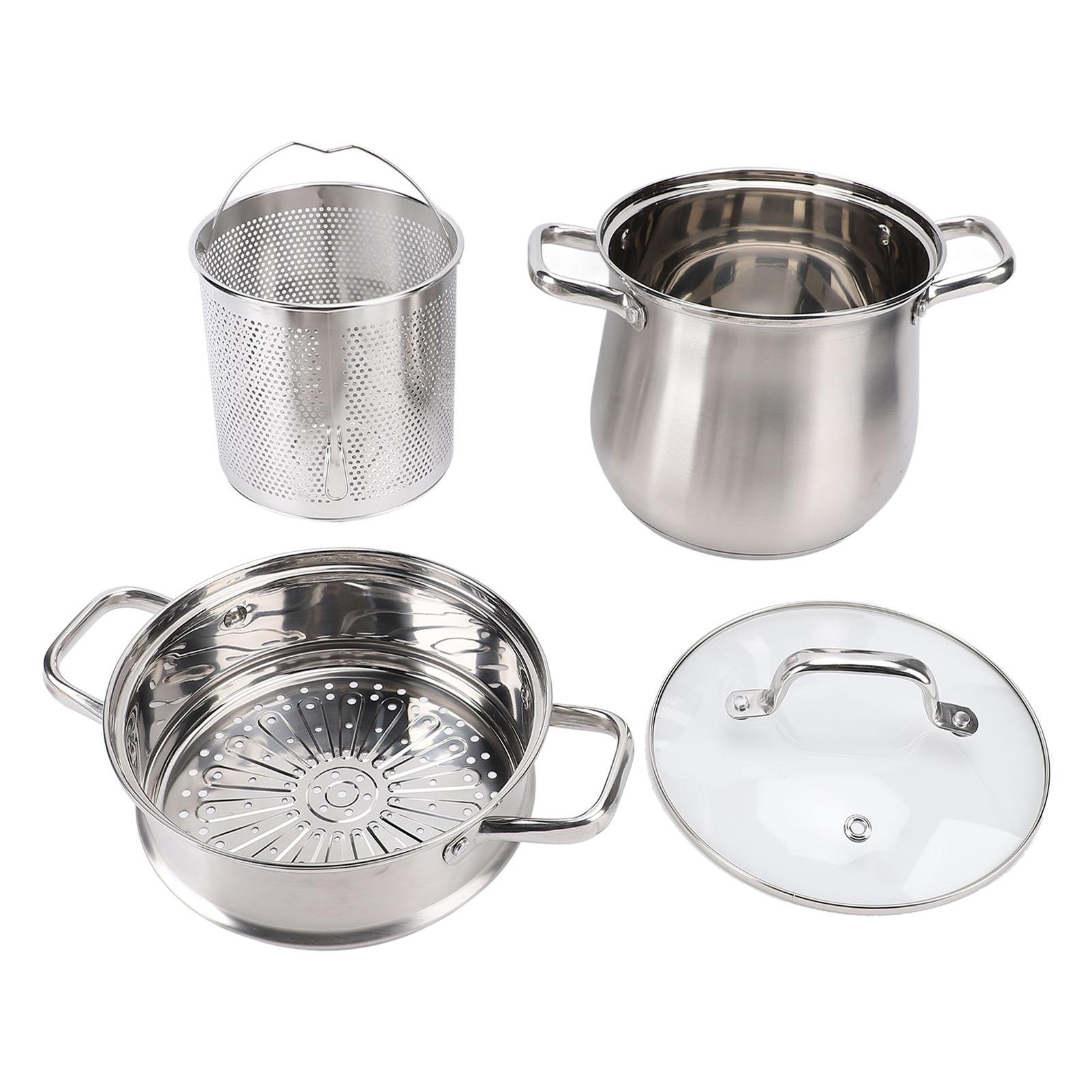 Кастрюля для бульона с ручками, препятствующими ожогам, с утолщенным композитным дном, не допускающим пригорания, кастрюля для супа из нержавеющей стали с крышкой L
Кастрюля для бульона с ручками, препятствующими ожогам, с утолщенным композитным дном, не допускающим пригорания, кастрюля для супа из нержавеющей стали с крышкой L