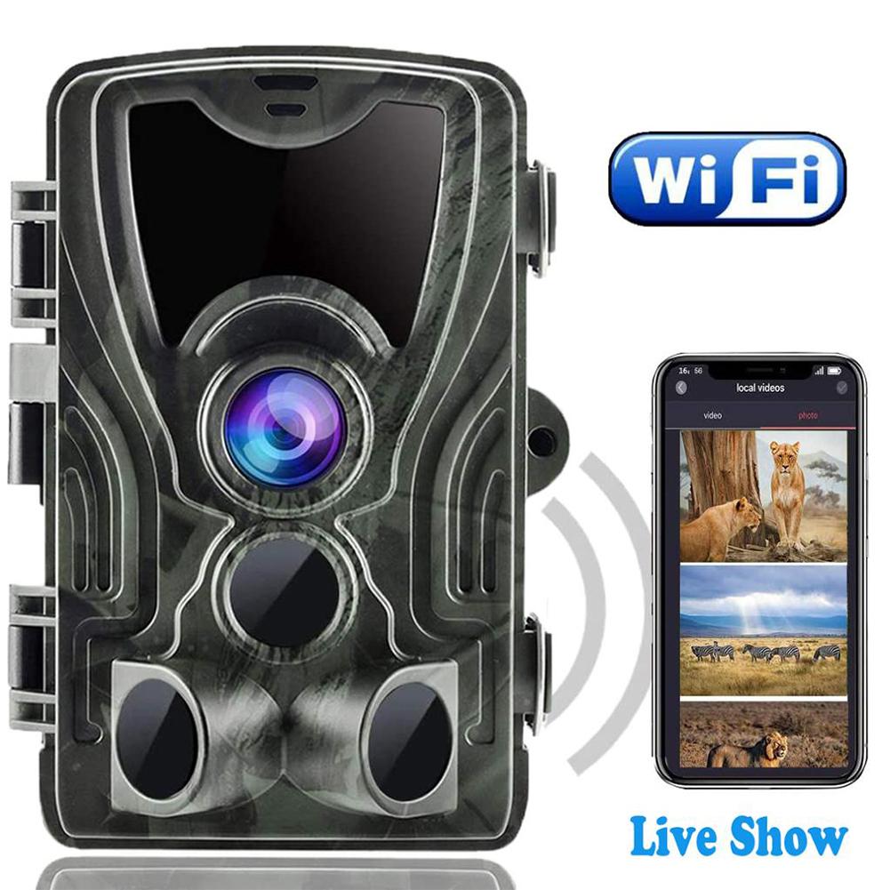 Wifi801 Камера для охотничьей тропы Инфракрасная камера ночного видения 20MP 1296p Hd Беспроводная видеокамера Водонепроницаемая камера для троп
Wifi801 Камера для охотничьей тропы Инфракрасная камера ночного видения 20MP 1296p Hd Беспроводная видеокамера Водонепроницаемая камера для троп