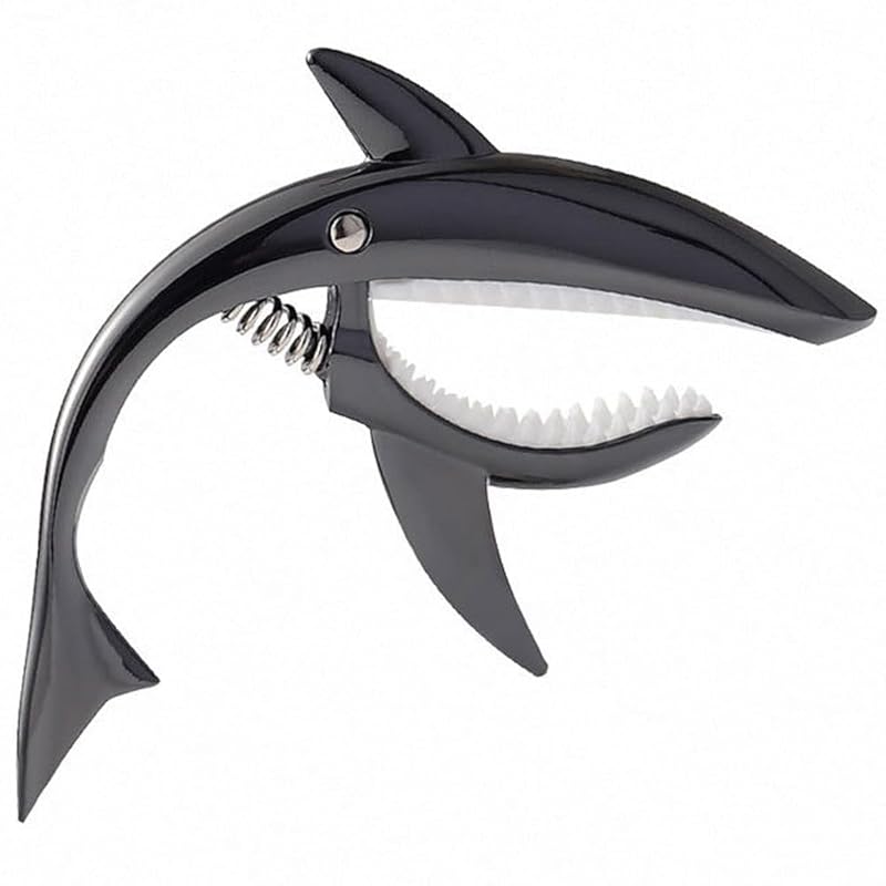 capo tasto for guitar shark type guitar accessories zinc alloy Holds strings strongly For acoustic & electric guitar (1pcs black)
capo tasto for guitar shark type guitar accessories zinc alloy Holds strings strongly For acoustic & electric guitar (1pcs black)