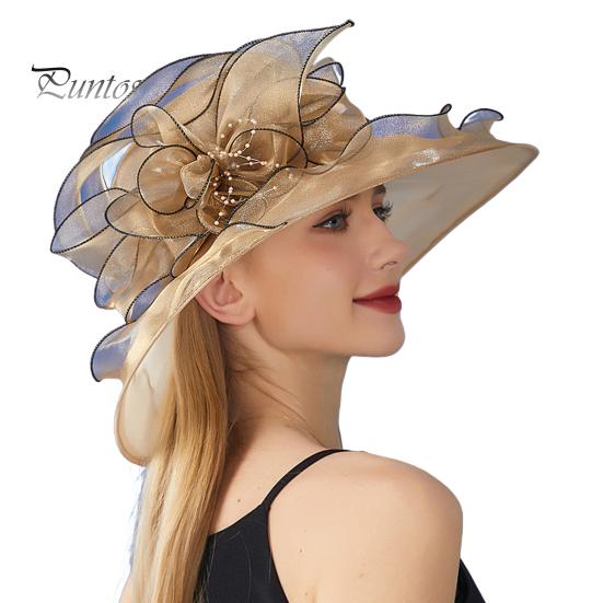 Солнцезащитная шляпа с широкими полями из органзы с цветочным украшением из перьев и защитой от ультрафиолета, полупрозрачный материал, женская шляпа, головной убор
Солнцезащитная шляпа с широкими полями из органзы с цветочным украшением из перьев и защитой от ультрафиолета, полупрозрачный материал, женская шляпа, головной убор