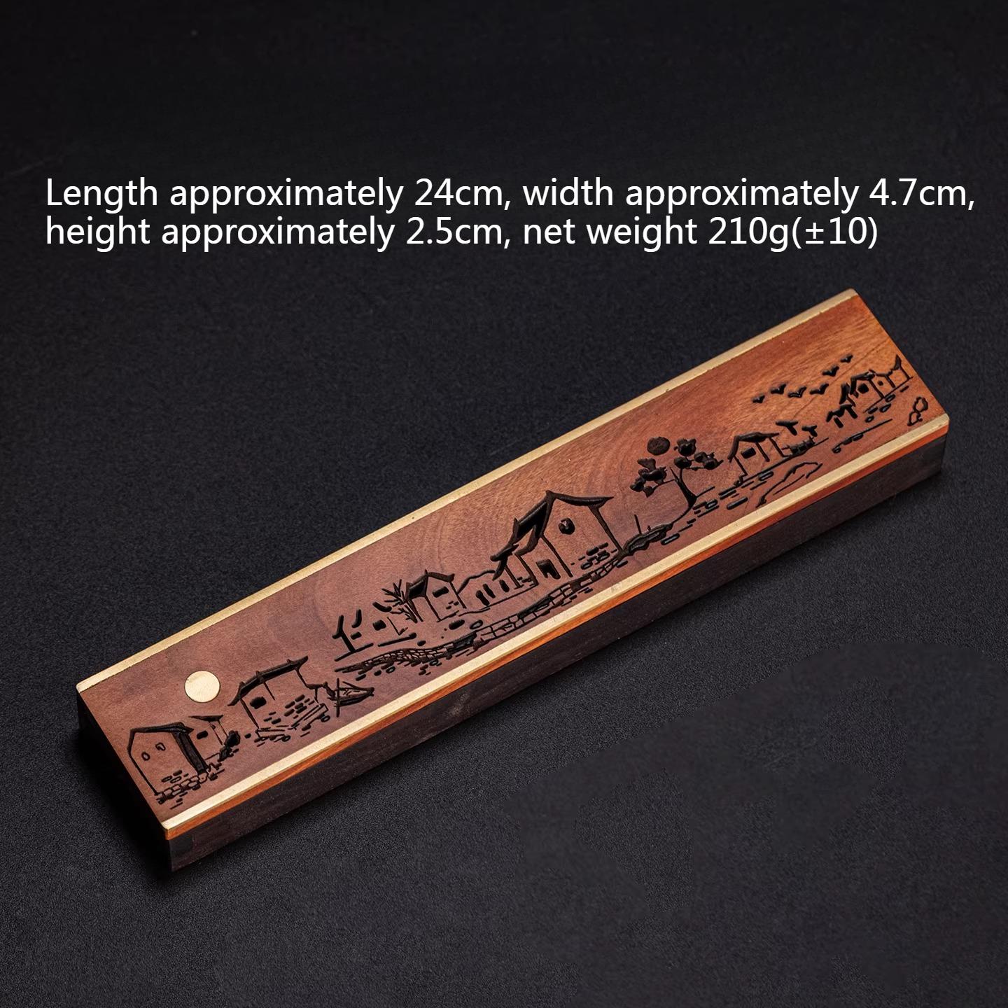 Solid Wood Incense Insert/Hollowed-out Pattern Inlaid Copper Incense Box/Studyroom TeaRoom Desktop Decoration Religious Supplies
Solid Wood Incense Insert/Hollowed-out Pattern Inlaid Copper Incense Box/Studyroom TeaRoom Desktop Decoration Religious Supplies