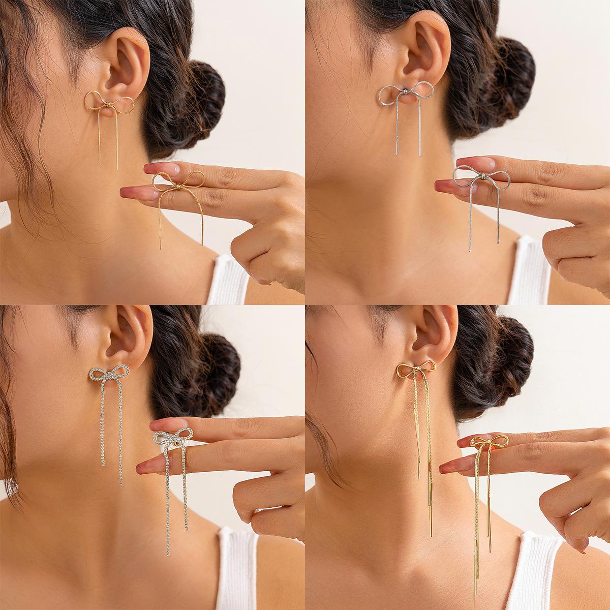 Hot-selling BowEarring bow stud earrings ins wind metal tie French simple earrings women See details
Hot-selling BowEarring bow stud earrings ins wind metal tie French simple earrings women See details