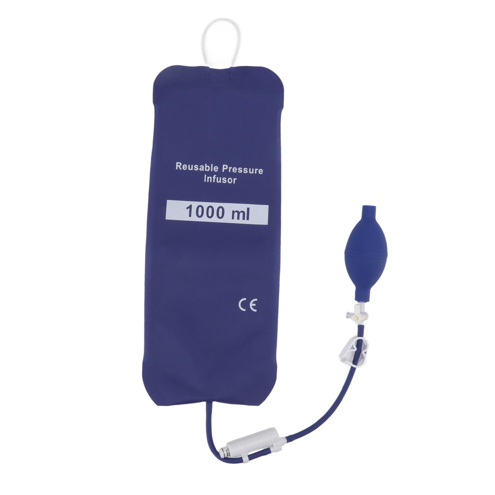 Pressure Infusion Bag 1000ml TPU Cloth Good Air Tightness Reusable Fluid Pressure Bag with Display
Pressure Infusion Bag 1000ml TPU Cloth Good Air Tightness Reusable Fluid Pressure Bag with Display