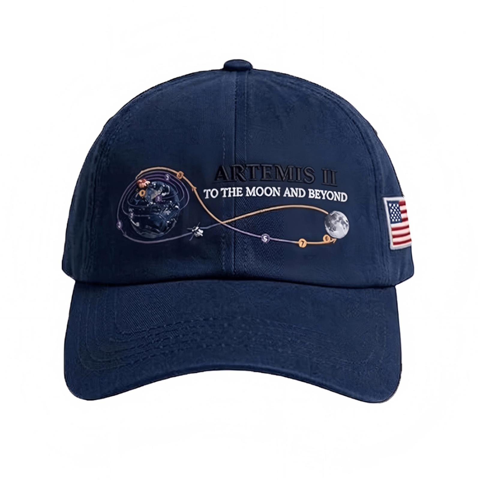 Artemis II Embroidered Digital Print Baseball Cap Adjustable Strapback Hat with Space Mission Design and Flag Patch for Men and Women One Size
Artemis II Embroidered Digital Print Baseball Cap Adjustable Strapback Hat with Space Mission Design and Flag Patch for Men and Women One Size
