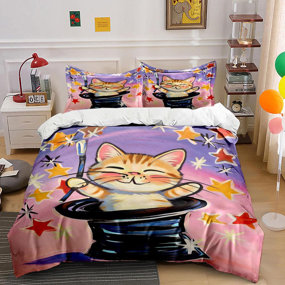 Smiling cat in hat. Bedding sets Duvet cover sets Duvet covers Pillowcases(1 * Duvet Cover 2 * Pillowcases, without duvet insert) 135x200cm
Smiling cat in hat. Bedding sets Duvet cover sets Duvet covers Pillowcases(1 * Duvet Cover 2 * Pillowcases, without duvet insert) 135x200cm