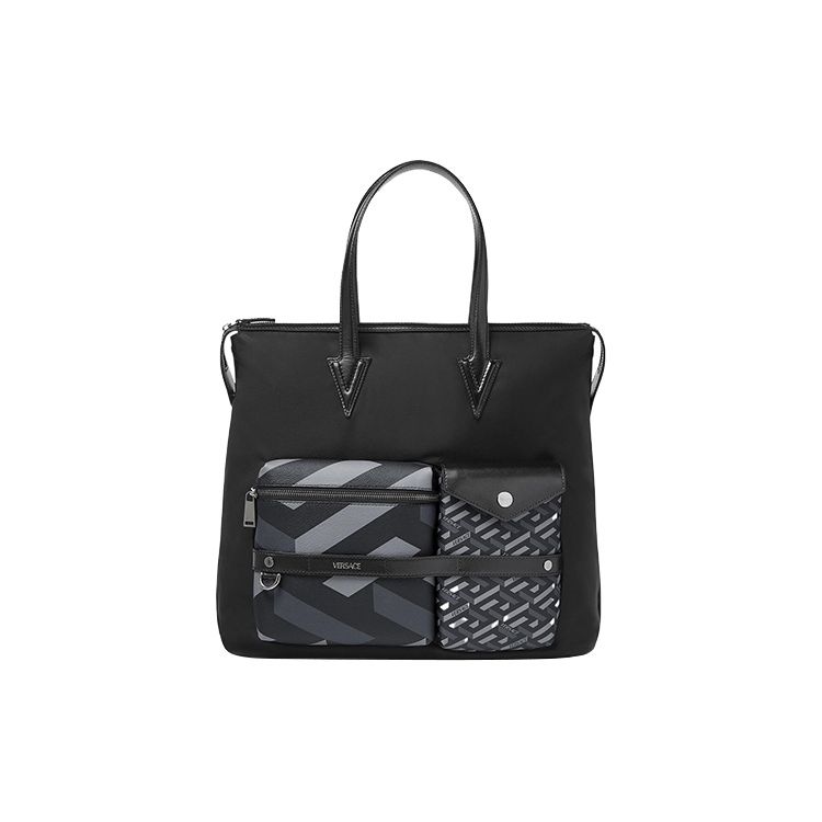 Versace Greca Print Combination Zipper Tote Bag Men Tote Bags Black 1005647-1A04240-5B05E Basic Set (Bag+Dust Bag)
Versace Greca Print Combination Zipper Tote Bag Men Tote Bags Black 1005647-1A04240-5B05E Basic Set (Bag+Dust Bag)