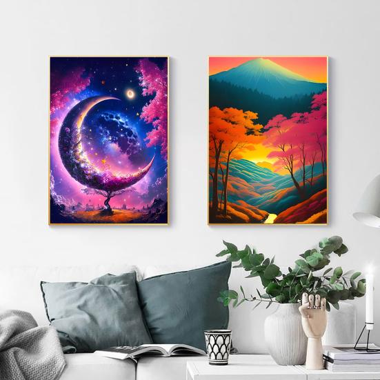 Rhinestone Painting 5D Scenery Full Drill Shiny Rhinestone Colorful DIY Art Crafts Handwork Home Wall Decoration Rhinestone Mosaic Painting Gifts
Rhinestone Painting 5D Scenery Full Drill Shiny Rhinestone Colorful DIY Art Crafts Handwork Home Wall Decoration Rhinestone Mosaic Painting Gifts