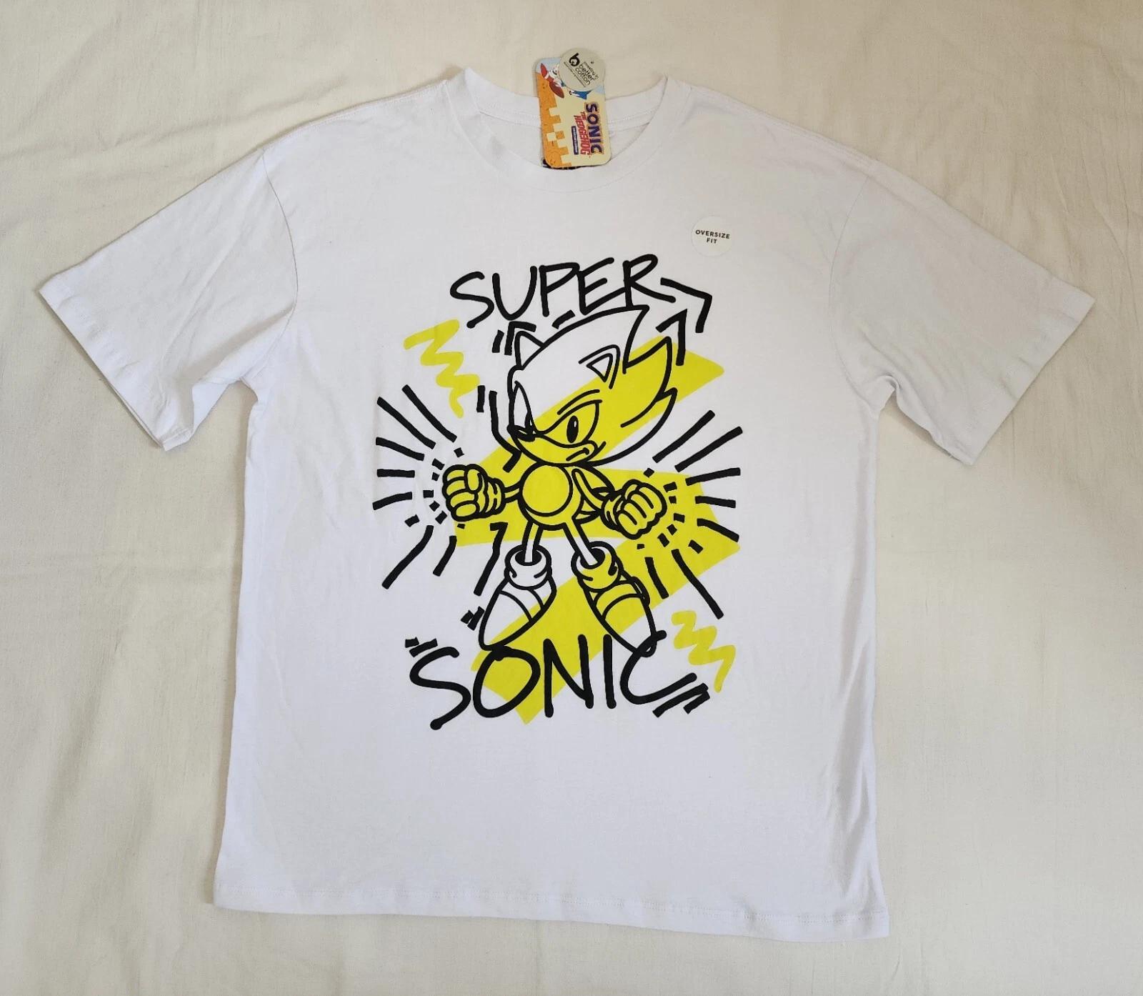 Sonic The Hedgehog Boys White Printed Short Sleeve Oversize T Shirt Size 14 New 4XL
Sonic The Hedgehog Boys White Printed Short Sleeve Oversize T Shirt Size 14 New 4XL