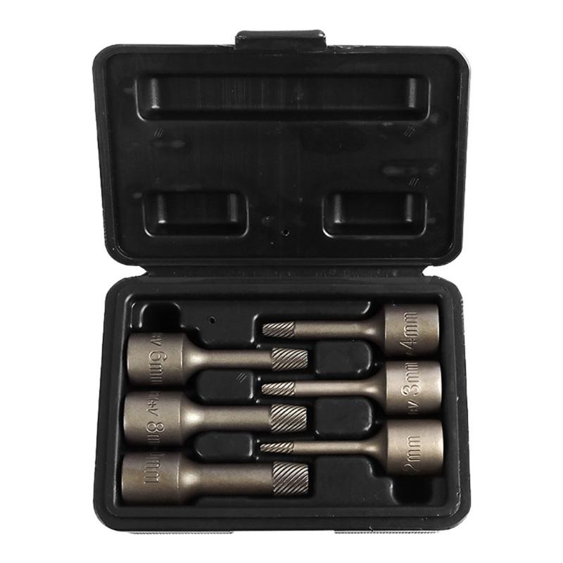 6Pcs 3/8 Screw Extractors Drill Set Extractors Bolt Set Slip Teeth Damaged Broken Bolt Removers Repair Demolish Tool 1
6Pcs 3/8 Screw Extractors Drill Set Extractors Bolt Set Slip Teeth Damaged Broken Bolt Removers Repair Demolish Tool 1