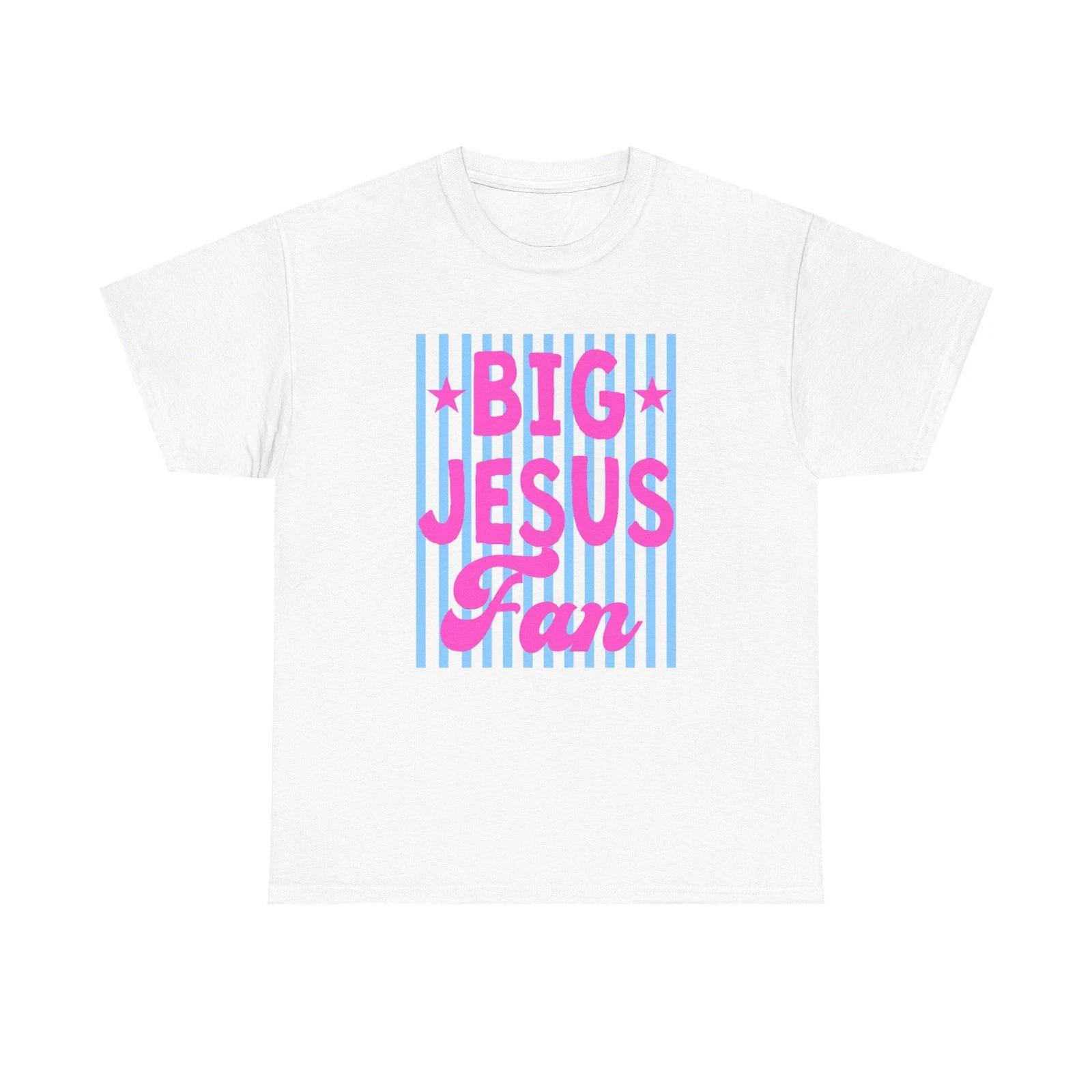 Big Jesus Fan T shirt | Religious Faith Typography Tee, Pink Blue Retro S
Big Jesus Fan T shirt | Religious Faith Typography Tee, Pink Blue Retro S