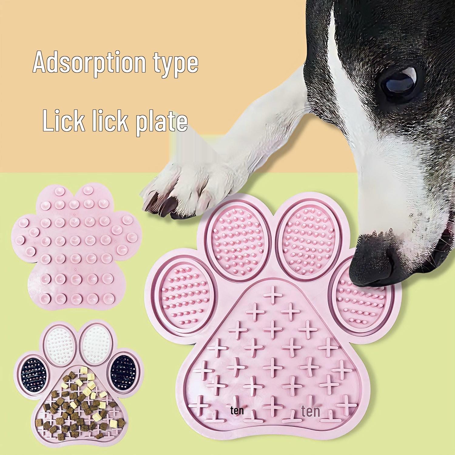 Pet Slow Feeder Mat with Suction Cups, Non-Slip Rubber, Easy to Clean, Cute Paw Print Design, Licking Plate for Dogs 17.8*17.5*1cm розовый
Pet Slow Feeder Mat with Suction Cups, Non-Slip Rubber, Easy to Clean, Cute Paw Print Design, Licking Plate for Dogs 17.8*17.5*1cm розовый