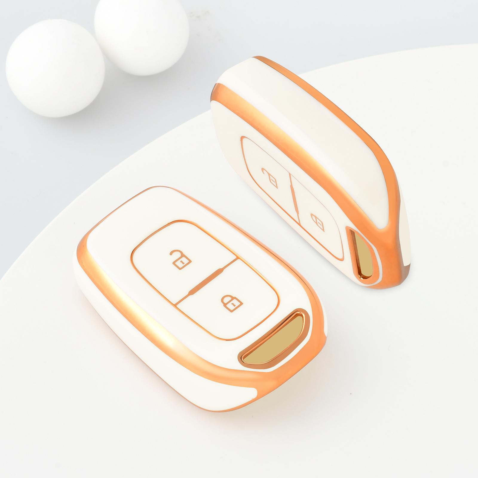 New TPU Key Case for Renault Duster Dokker Logan Stepway Clio 5 SS2 for Dacia Sandero Stepway Logan Renault Car Key Cover біле золото кольору
New TPU Key Case for Renault Duster Dokker Logan Stepway Clio 5 SS2 for Dacia Sandero Stepway Logan Renault Car Key Cover біле золото кольору