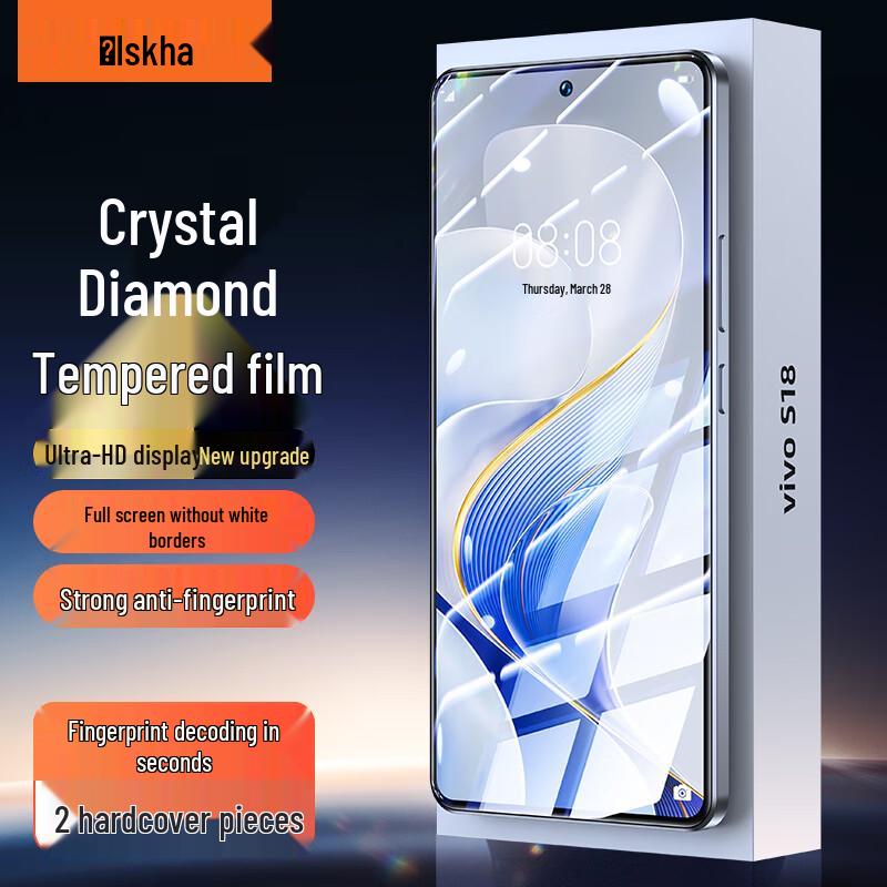Yiska Screen Protector for Vivo Phones (2-Pack) Standard
Yiska Screen Protector for Vivo Phones (2-Pack) Standard
