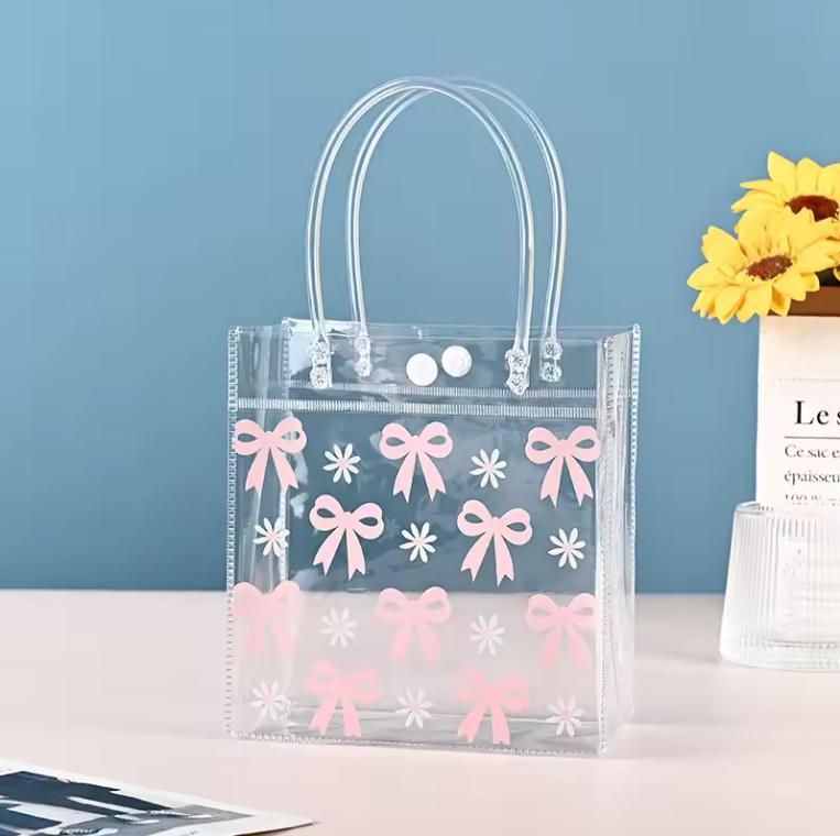 Cute Packaging Bag With Handles Christmas Gift Tote Bag Transparent Pvc Tote Bag Party Favors Bag Candy Apple Packaging Bags
Cute Packaging Bag With Handles Christmas Gift Tote Bag Transparent Pvc Tote Bag Party Favors Bag Candy Apple Packaging Bags
