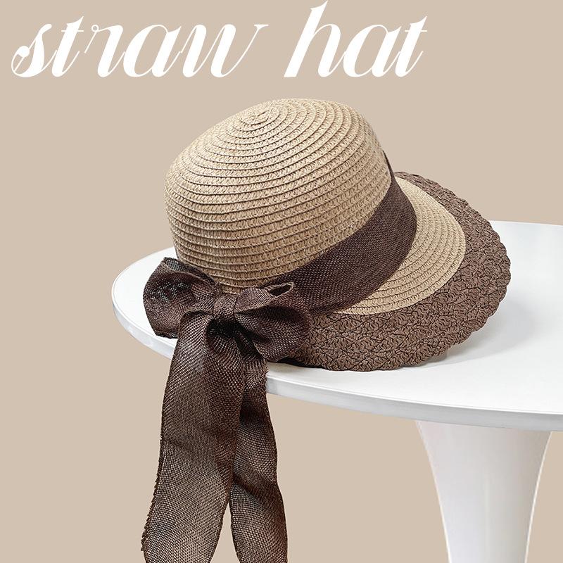 French-style straw fisherman hat for women, Japanese versatile wide-brimmed bowknot sun protection hat for beach vacations, UV protection bucket hat Average Size(54-58cm)
French-style straw fisherman hat for women, Japanese versatile wide-brimmed bowknot sun protection hat for beach vacations, UV protection bucket hat Average Size(54-58cm)