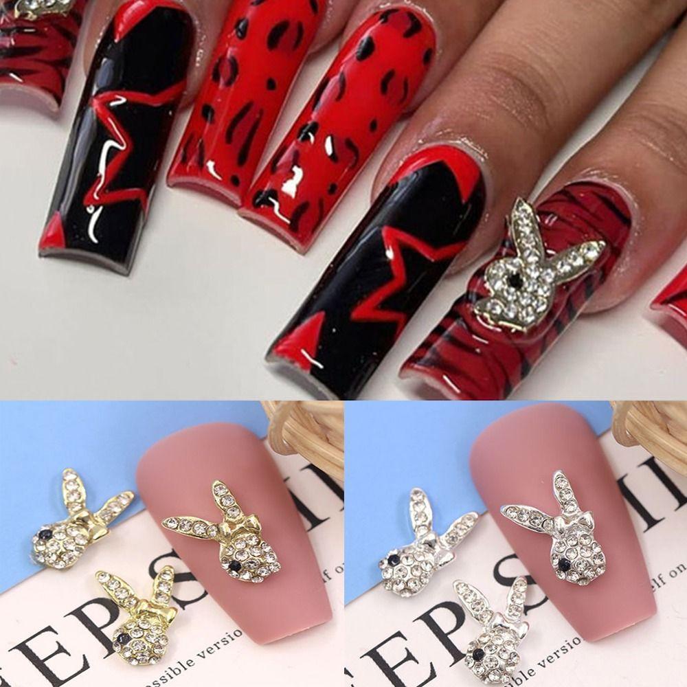 Cartoon Skull Rabbit Piercing Ornaments Fashion Manicure Nail Art Decorations Rabbit Nail Jewelry
Cartoon Skull Rabbit Piercing Ornaments Fashion Manicure Nail Art Decorations Rabbit Nail Jewelry