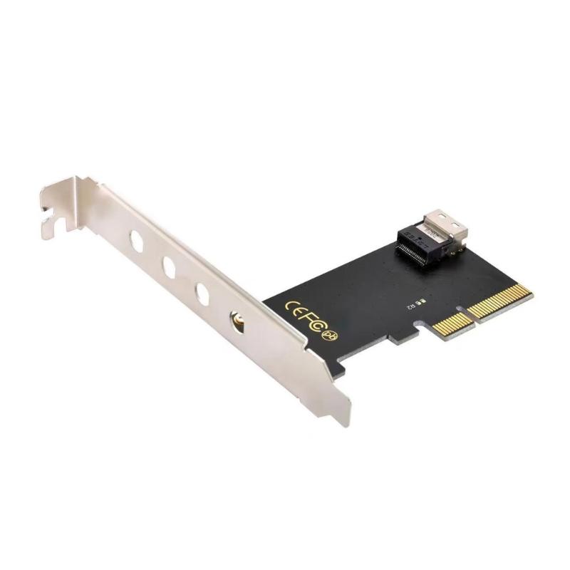 Effective PCIe 4.0 X4 to Slimlines SFF8654 Adapter Card Computer Hard Drive Fast Data Transfer Card Half Height Baffle
Effective PCIe 4.0 X4 to Slimlines SFF8654 Adapter Card Computer Hard Drive Fast Data Transfer Card Half Height Baffle